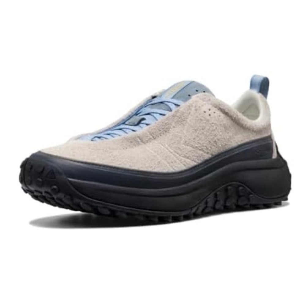 KEEN KS Mino Mens 13 Suede High Traction Sneakers Blue Grey New